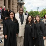 Senator West with Justices Barnard, Martinez and Chapa Of 4th COA